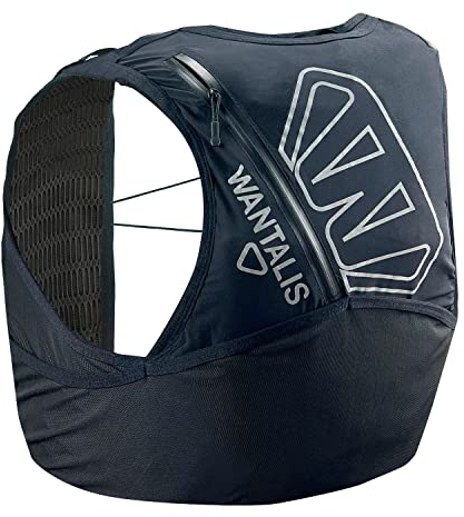 Gilet d’hydratation trail et running | 1 Poche water résistant| 9 poches grande capacité | Mesh 3D évacue la transpiration | 2 flasques incluses | 4 Tailles
