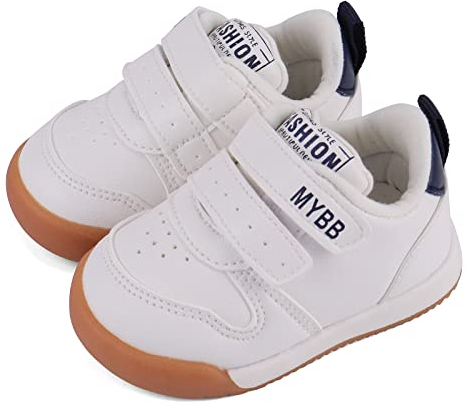 Cheerful Mario Zapatos Primeros Pasos Zapatillas Bebé Niños Niñas Respirable Suela Antideslizante Blanco-DB 20 EU