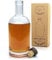Ingenious Nesting 750ml Decanter Glass Bottle with Stopper For Whisky, Sloe Gin, Vodka, Drinks, Alcohol. With Microgram Cork Top and Wooden Engraved Lid