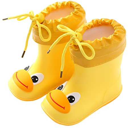2023 Autunno e Inverno Eleganza Y29K Caldo classico bambini stivali da pioggia PVC gomma bambini scarpe da pioggia impermeabili bambini bambino Ragazza Argento Punta Rinforzata Stivali, a, 24 EU