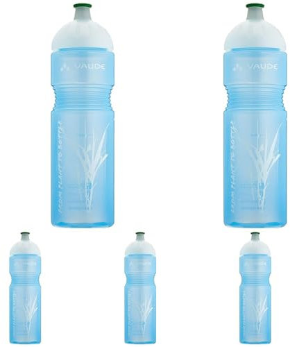 VAUDE Trinkflaschen Bike Bottle Organic, 0,75l, blue, one Size, 30376 (Packung mit 5)