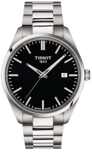 Tissot Herrenuhr nur Zeitanzeige PR 100 schwarzer Grund T150.410.11.051.00 Gehäuse Stahl 316L
