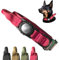 Robustes Hundehalsband mit AirTag-Halter, taktisches Hundehalsband mit Griff und integrierter AirTag-Hülle, verstellbares GPS-Luftmark-Hundehalsband für mittelgroße, extra große Hunde (XL, Rosa)