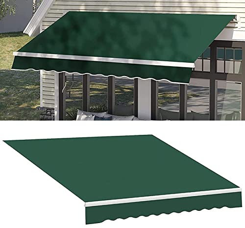 GLFNB einziehbare Markisen für die Terrasse. Einziehbarer Terrassenmarkisenstoff, Ersatzbezug für Sonnenschutzmarkise für den Außenbereich, 100% 280 g Polyester, Überdachung, Sonnenschutz für Hof