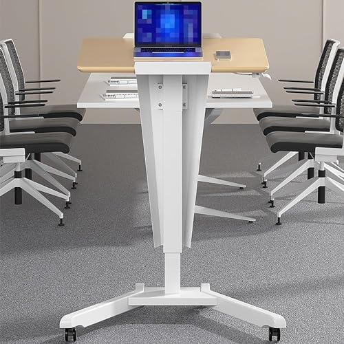 Mobiler Sitz-zu-Steh-Schreibtisch, für Klassenzimmer, Büro, Kirche – Tragbares Stehpodium