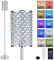 CaalLogt LED Stehlampe Dimmbar, Moderne Kristall Stehlampe, RGB Farbwechsel, App Steuerung, Ecklampe für Wohnzimmer, Schlafzimmer, Arbeitszimmer, Büro, Sofa