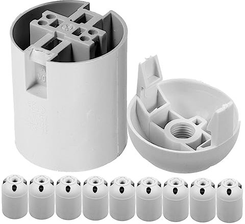 CANIGHT Elegant Lamp Socket Kit 10pcs E27 Bulb Sockets for DIY Replacement Lamp Parts Versatile for Indoor/Outdoor Lighting