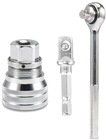 Universal-Steckschlüssel-Set, 3/8-Zoll-Adapter, 10-19 mm, verstellbarer Steckschlüssel, Reparaturwerkzeug für Autos