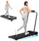 GEARSTONE Tapis de Course électrique Pliant 2 en 1, Tapis de Marche Pliable, Vitesse 12km / h, Tapis Roulant avec Serrure de sécurité, Poids maximale 120kg (BlackRed)