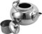 HEALLILY Stainless Steel Teapot Tea Pots Water Jugs Kettle Coffee Pod Maker Stovetop Coffee Maker Glass Pots for Cooking on Stove Teapot Infuser Loved Teapot Tea Diffuser Tea Brewer Silver