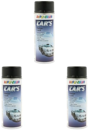 DUPLI-COLOR 385872 CAR´S schwarz matt 400 ml (Packung mit 3)