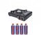 FYSHOP | HORNILLO PORTATIL | COCINA PORTATIL | DE 1 FUEGO | IDEAL PARA CAMPING | HORNILLO SIN MALETIN (HORNILLO + 4 GAS)