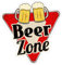 Adhesivo de zona de cerveza, divertido adhesivo de pared para bares, cocinas, cuevas de hombre, garajes o fiestas, vinilo impermeable, 310 x 330 mm