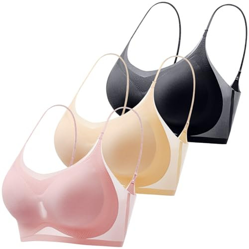 Reggiseno Adesivo Coppe Adesive in Cotone Senza Ferretto Preformato Comfortisse Push Up Bras Reggiseni Contenitivi Canotta con Incorporato Adesivi per Capezzoli Tops Integrato Sport Donna