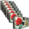 PHOTO PORST - 7 fotocamere usa e getta, edizione Rose & anelli, con flash, batterie e pellicola (confezione da 7, 27 scatti)