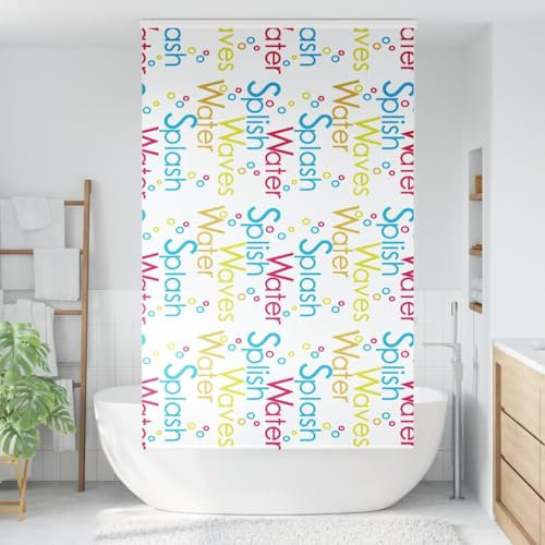 Tenda a rullo per doccia con cassetta, 140 x 240 cm, materiale PEVA, impermeabile, facile da pulire, ideale per bagni e docce