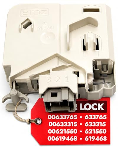 Waschmaschine Türschloss Type 881 mit 3 Kontakten 16(6) A 250V mit Originalcode 00619468 00621550 00633315 00633765 für Bosch für Siemens für Balay für Constructa für Neff | 3-Jahre-Garantie