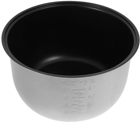 Gadpiparty Pressure Cooker Inner Pot Replacement Non Stick 4l Aluminium Alloy Cooking Pot Liner Large Capacity and Scale Design for Electric Pressure Cooker