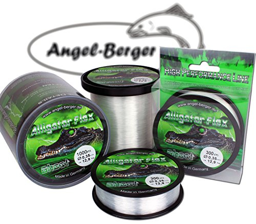 Angel-Berger Alligator Flex Ghost Angelschnur Verschiedene Stärken und Längen (0.35mm / 1000m)
