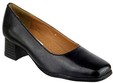 Amblers Walford - Décolleté con Tacco Pianta Larga - Donna (42 EUR) (Nero)