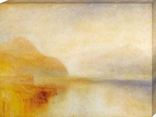 1art1 Joseph William Turner Poster Inverary Pier, Loch Fyne, Morgen, 1840-1850 Bilder Leinwand-Bild Auf Keilrahmen | XXL-Wandbild Poster Kunstdruck Als Leinwandbild 80x60 cm