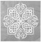 20 Serviettes en Papier Mariage Oriental Argent 33 x 33 cm