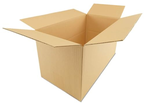 verpacking cartons 36 x 20 x 20 cm à hauteur variable marron KK 80 à simple cannelure – boite postale carton pour les marchandises de taille moyenne (25 pièces)