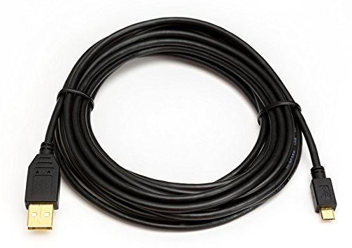 Câble USB pour appareil photo numérique Nikon D7500 | Câble de données | plaqué or | Longueur : 5 m
