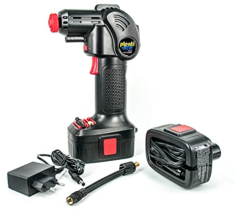 CLE CARDAN LIGHT EUROPE Plenti Air Akku Handkompressor mit Li-Ion Akku und Auto Adapter - 12V NEUHEIT - Deutscher Kundendienst und viel Zubehör