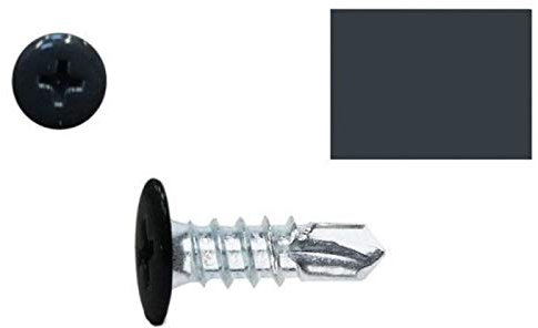 Vis autoperceuses 4,2x19 mm gris anthracite RAL 7016 tête type rivet par 100