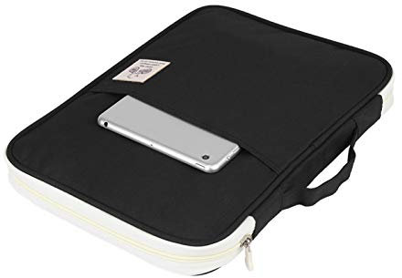 Sacs multifonctionnels pour documents A4, étui à glissière étanche pour pochette de voyage, organisateur de portefeuille pour stylos, documents(Noir)
