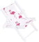 SOIMISS Cell Phone Holder Tablet Stand Hawaii Decor Wood Canvas Chair Business Card Holder Bracket for Tablet Kindle Smart Phone (Flamingos)