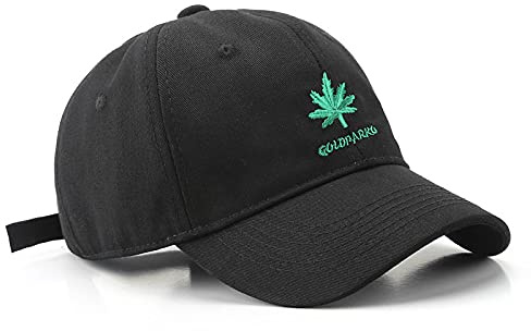 ShFhhwrl Baseball Kappe 100% Baumwolle Baseball Cap Für Männer Und Frauen Mode Stickerei Hut Sun Cap Casual Hut Unisex Verstellbar Blackhatgreenlogo