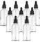 YIZHAO Flacon Compte Gouttes 100ml, Transparent Flacon Huile Essentielle Vide avec Pipette Verre, pour Huile Essentielle, Aromathérapie, Laboratoire, Massage, Cosmétique, Voyage - 9 Pcs