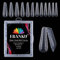 EBANKU 120PCS Unghie Finte Nail System Form Acrilico Cercueil sistema per unghie Strumenti per manicure per unghie, con scala graduata (Stiletto Acrilico)