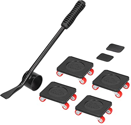 ciciglow Möbel Mover & Lifter Kit, Easy Moving System für schwere Ladungen Easy Moving System für umfangreiche und schwere Ladungen Kapazität von 1700 Lbs, mit rutschfestem Gummi