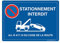 Aua Signaletique Pannello Preforato con Angoli Arrotondati Parcheggio Vietato Articolo R 417.10 Pvc, 210 X 150 Mm, Blu