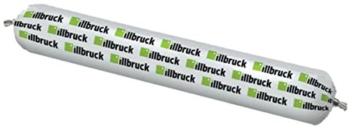 Illbruck GS231 Joint d'étanchéité en silicone sanitaire résistant à la moisissure et à l'humidité pour cuisine, salle de bain, douche (sac de 400 ml, anthracite)