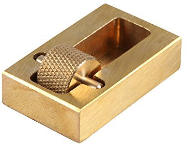 Top Edge Dye Roller, Leder Top Edge Dye Oil Roller Box Applikator DIY Craft Treatment Tool Messing mit Extra Roller
