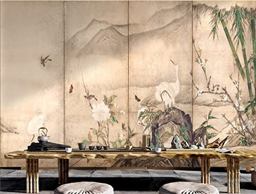 Custom Large Mural Japanese Style Wallpaper Sushi Restaurant Background Wall 3D-Japanese-Style Ukiyo-E Flowers, Birds, Landscapes, Restaurant, Hot Pot Restaurant, Sushi Restaurant Background Wall 430C