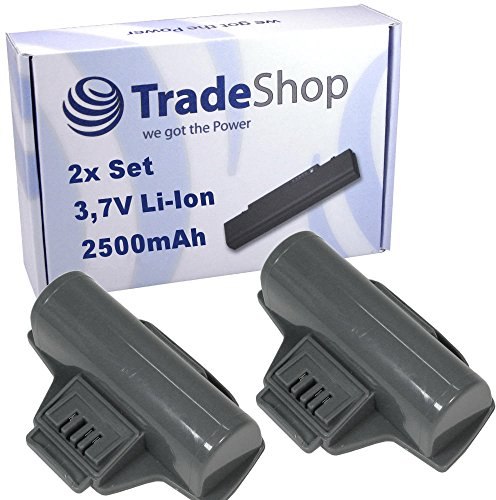 2X Trade-Shop Li-Ion Akku 3,7V / 2500mAh / 9Wh kompatibel mit Kärcher WV2, WV2 2nd, WV2 Premium, WV6, WV6 Plus, WV Classic