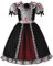 ReliBeauty Horror Puppe Kostüm Kinder Mädchen Halloween,100