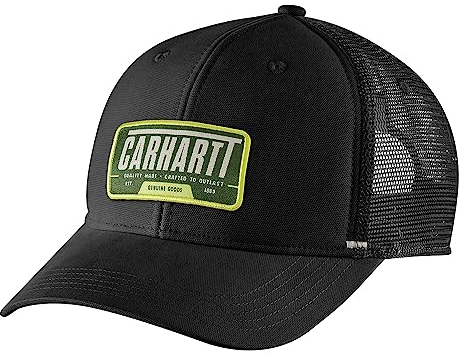 Carhartt Herren Canvas Mesh Back Outlast Patch Cap, Schwarz, Einheitsgröße