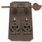 Poignées de Porte de Style Chinois Serrure de Porte avec Poignée Poignées de Porte Chinoises Kit Porte en Cuivre Antique Poignée de Traction Matériel de Meubles