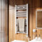Heilmetz Termosifone elettrico da bagno, 1000 x 500 mm, con termostato da 500 W, attacco laterale dritto, bianco, con timer, regolatore di temperatura, termostato, display LCD, risparmio energetico