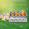 4-Flammen Gasgrill Gasbräter Edelstah Brenner Gastrobräter LPG Gastro BBQ Tischgrill Höhenverstellbar Abnehmbarer Grill Gastrogrill für Camping Balkon Garten