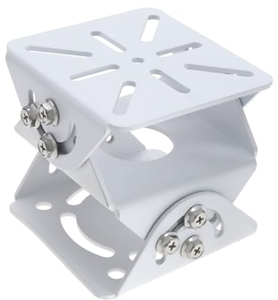 LT Easiyl Camera Universal Joint Mount Metal Security Camera Universal Joint Holder Accessories for CCTV Video Camera 105x100x95mm White