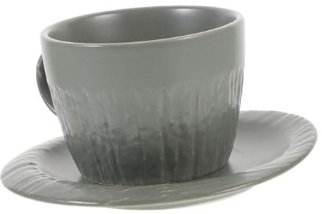 Ciieeo 1set Mug Ceramica Vintage Con Saucer Tazza Elegante Per Caffè Tè e Bevande Per Casa e Ufficio Design Europeo Mistico