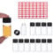 PATIKIL 10ml Clear Glass Vials, 12 Pack Sample Vials with Screw Cap Reagent Media Bottle with Labels Leak-Proof Liquid Sample Glass Vial for Lab Laboratory