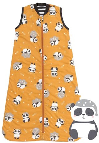 schlummersack Schlafsack Baby Sommer 80 cm dünn Panda | Babyschlafsack Sommer 1.0 Tog 1 Tog Baby Schlafsack Sommer | Sommer Schlafsack Baby Baumwolle Frühling
